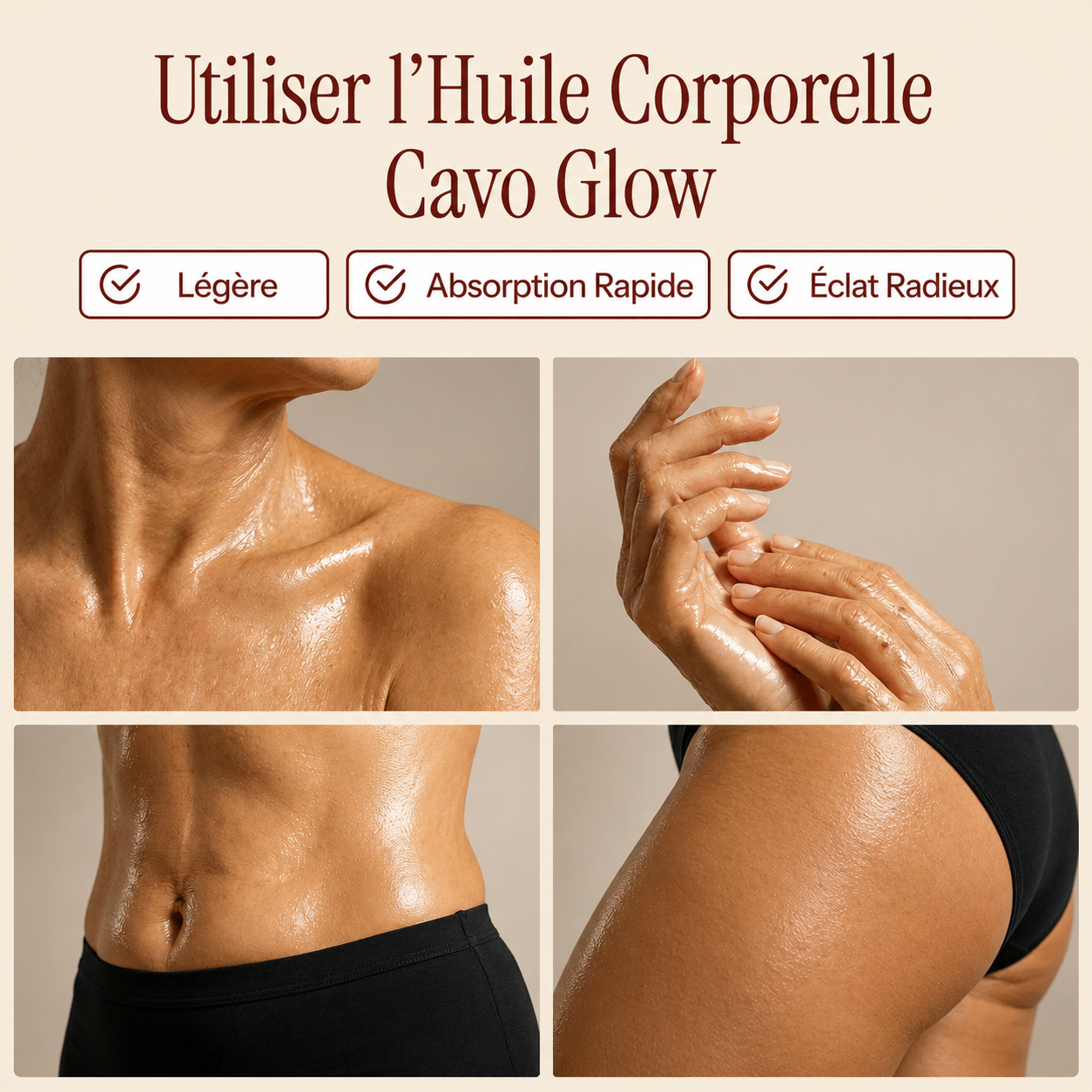 Huile Corps Éclat Cavo – 100 ml