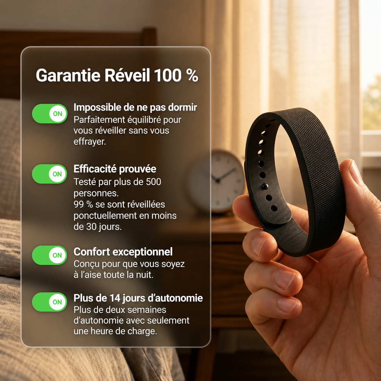 LuneBand Bracelet Réveil – Réveillez-vous en douceur. Chaque matin.