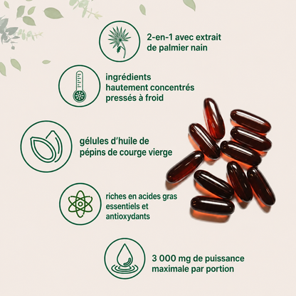 Nurivit™ Reins & Vessie – Huile de Pépins de Courge Premium